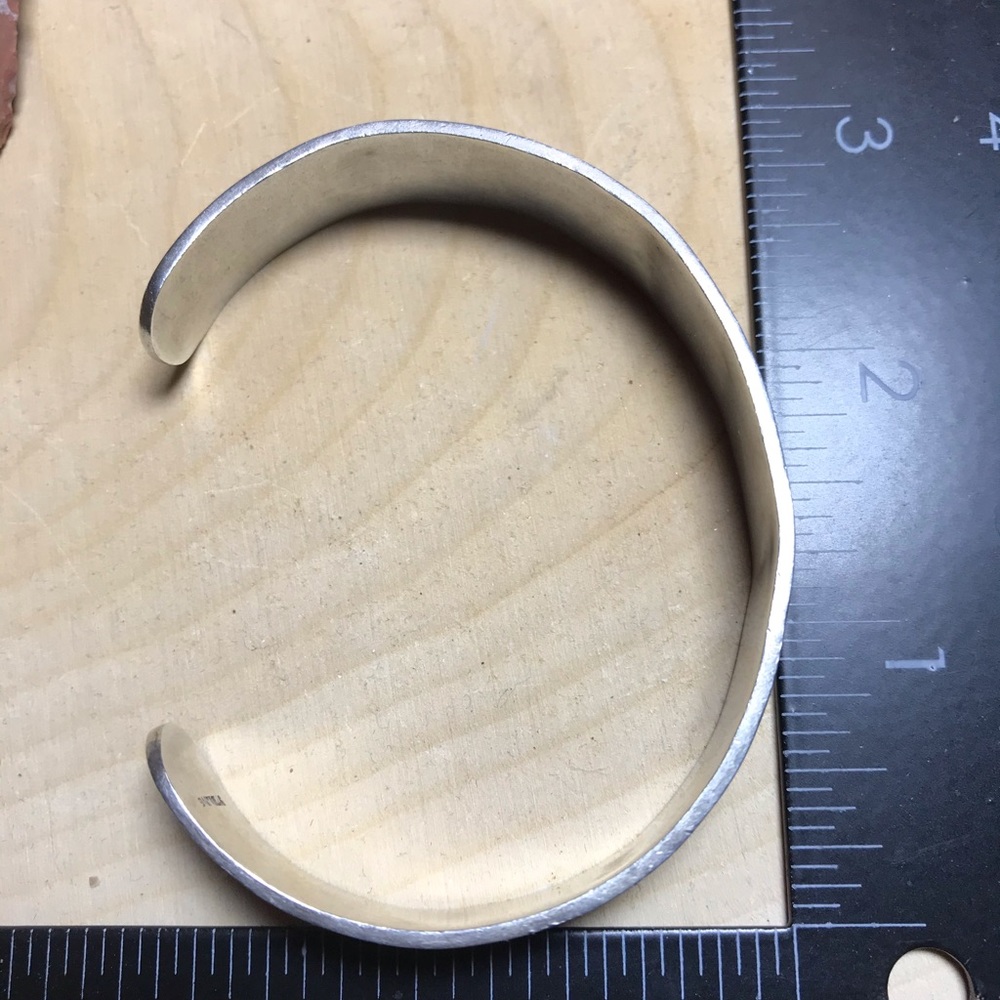 Beautiful Native Sterling Cuff - image 7